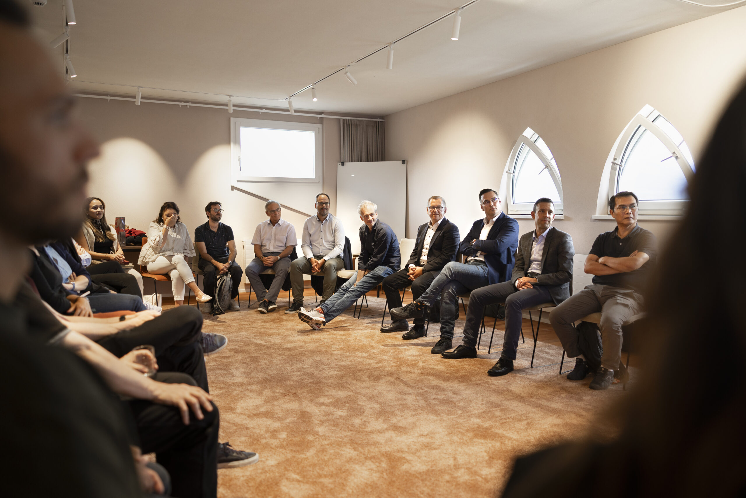 Participants at the AI Café